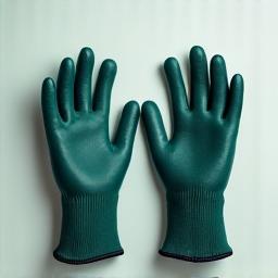Water-resistant gardening gloves with a comfortable lining, protecting hands during wet garden work.